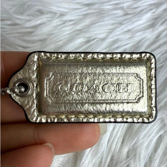 1.5" COACH Fob Bag Charm Hang tag Hangtag - Picture 1 of 2